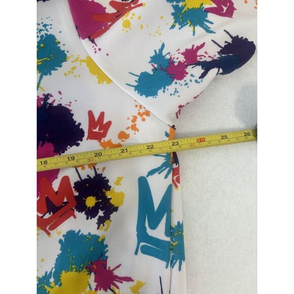 Vintage Y2K‎ Hoodie Paint Splatter Cropped Sweatshirt Streetwear Hiphop 2X - Picture 4 of 7